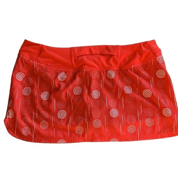 Patagonia Skirt Athletic Running Hiking Skort Spandex Red Shorts size large - Picture 1 of 5